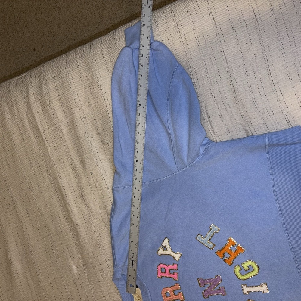 Judith March Merry n bright Sz L blue Oversized Pullover Boxy - Picture 7 of 9